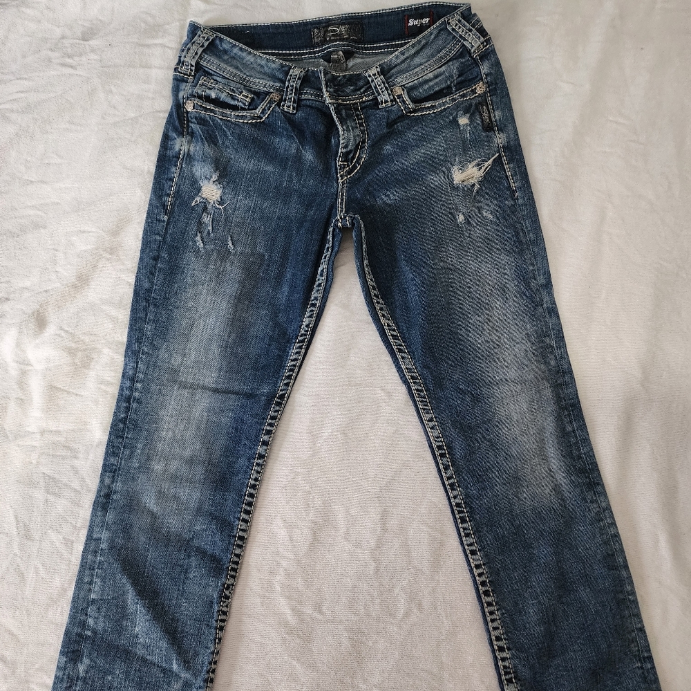 Capri Silver Jeans